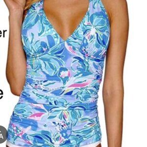Lilly Pulitzer Halter Swim Top Size 0 Multicolor Beach Summer